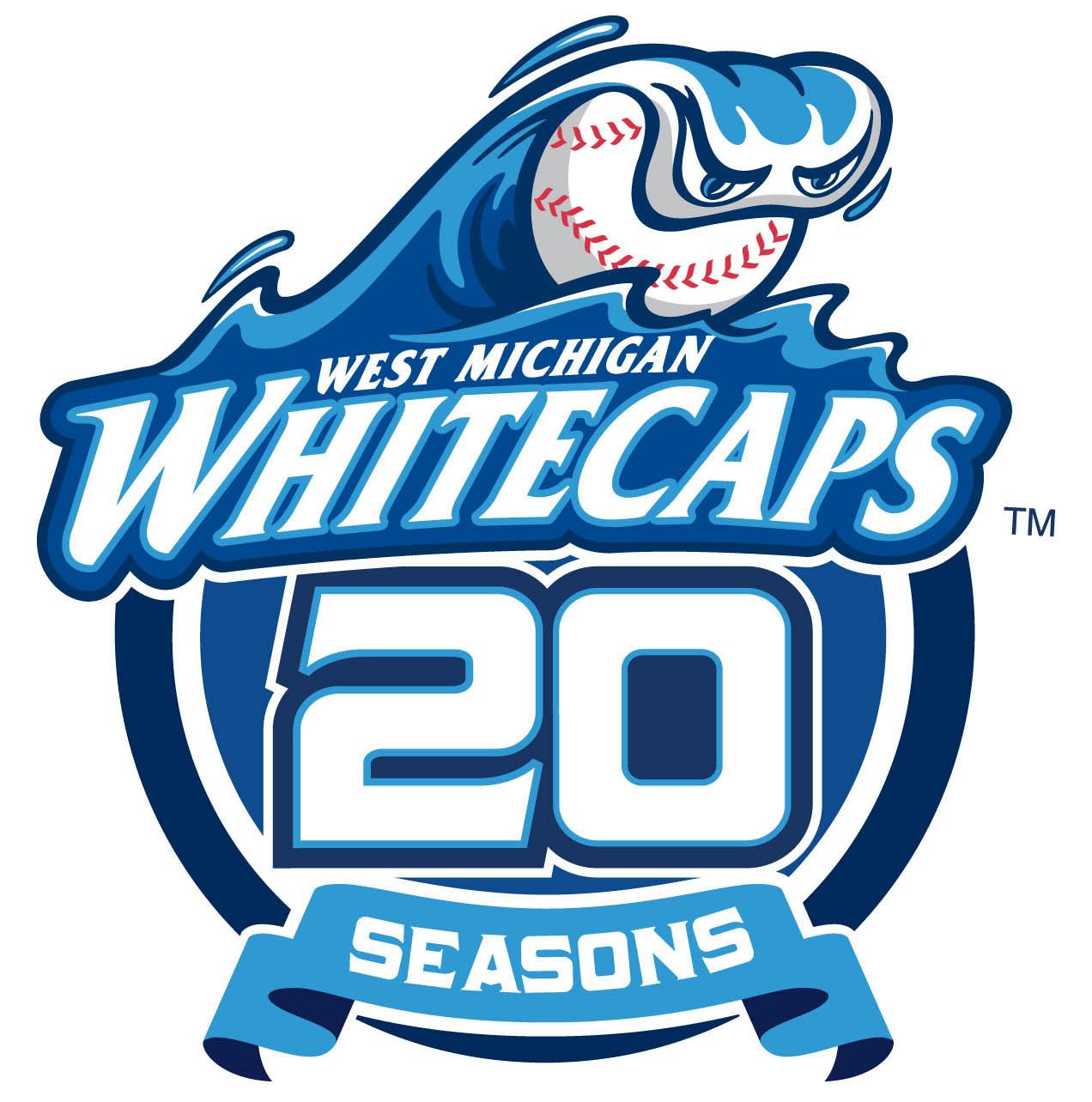 West Michigan Whitecaps 2013 anniversary logo iron on transfers for T-shirts.jpg